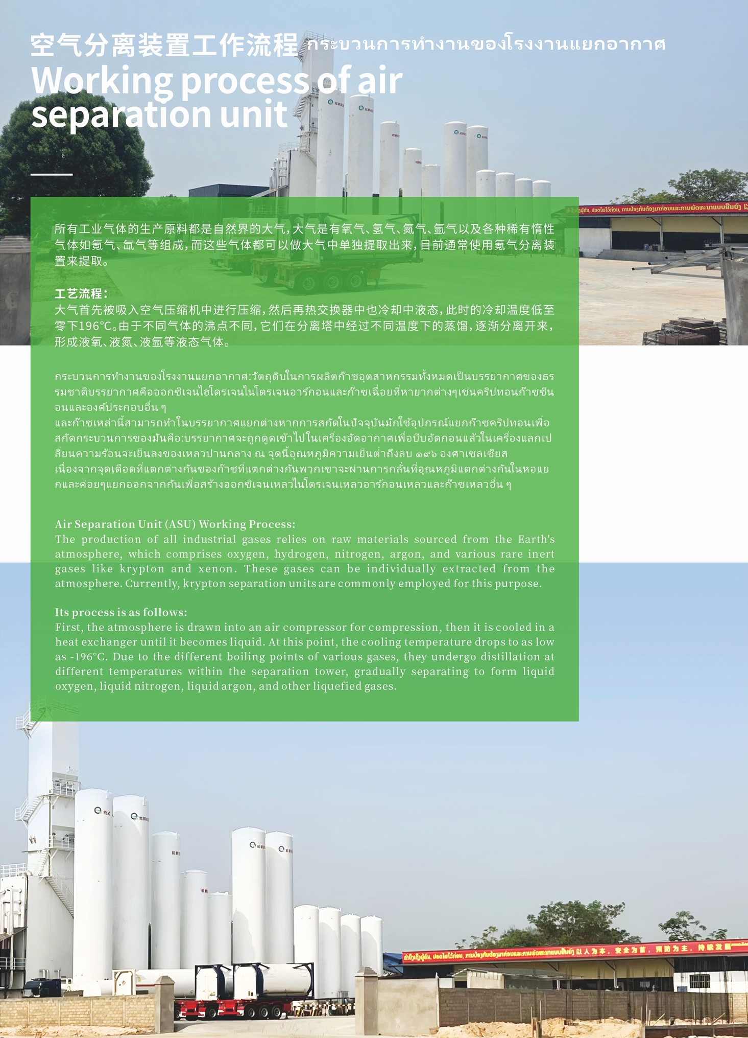 空气分离装置工作流程